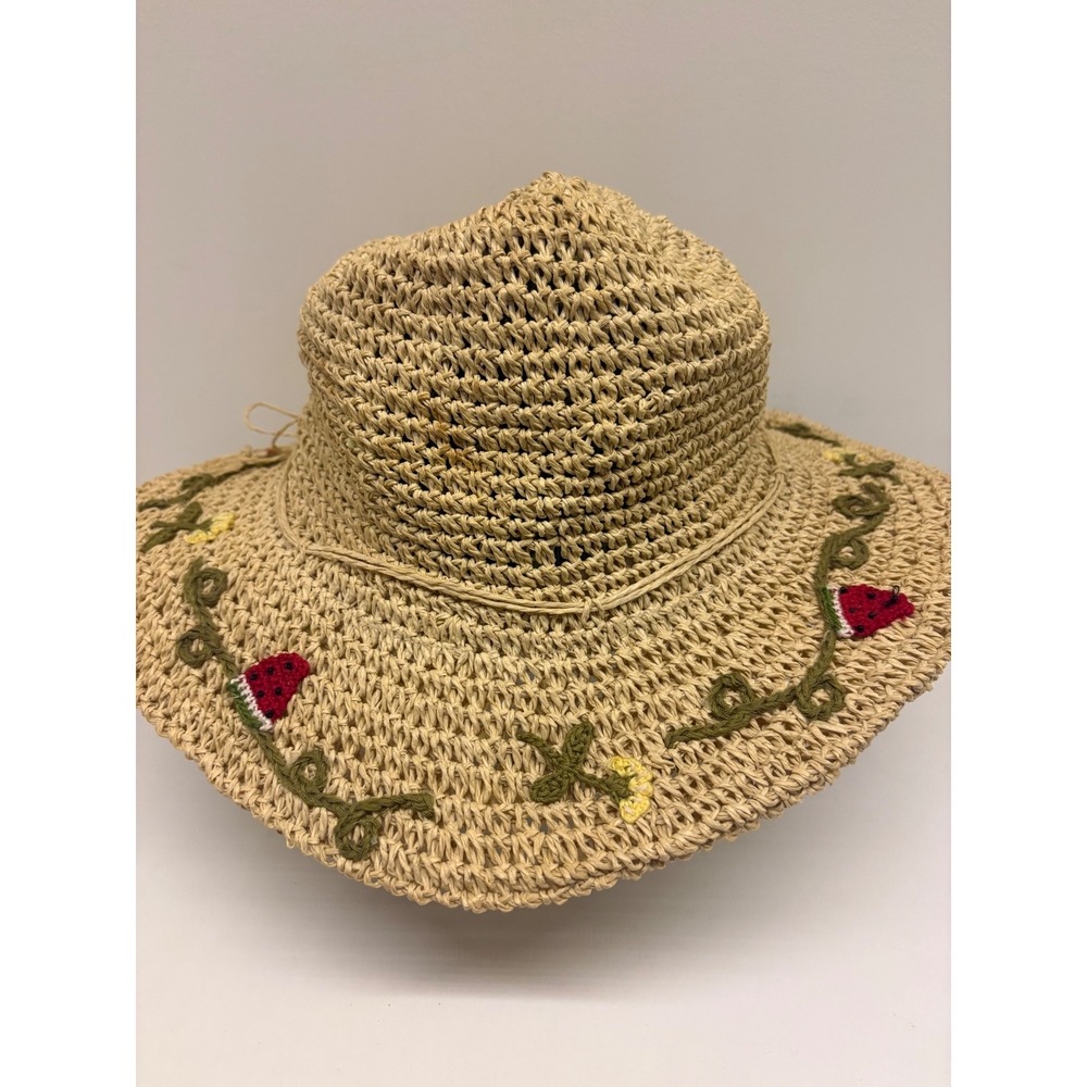 Watermelon Woven Hat Whimsical